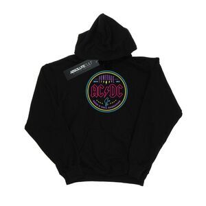 AC/DC Mens Circle Neon Hoodie / Black